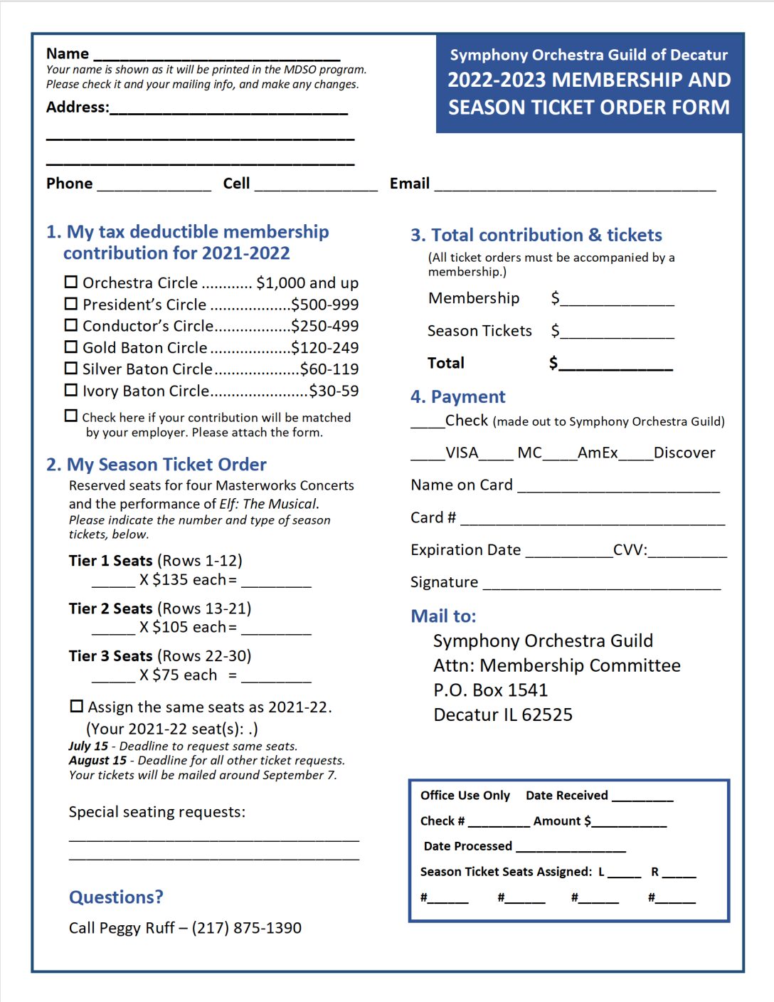 2021-22 Membership form